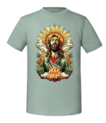 Męska koszulka z nadrukiem - Holy High - obrazek 6