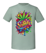 Męska koszulka z nadrukiem - Sativa - obrazek 6