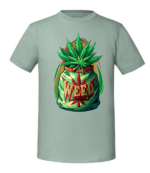 Męska koszulka z nadrukiem - Weed v3 - obrazek 6