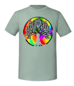 Męska koszulka z nadrukiem - Rainbow Tree - obrazek 6