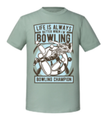 Męska koszulka z nadrukiem - Bowling Champion - obrazek 6