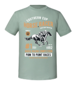 Męska koszulka z nadrukiem - Horse Racer