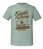Męska koszulka z nadrukiem - Kayak Fishing - obrazek 5
