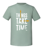 Męska koszulka z nadrukiem - Things Take Time - obrazek 5