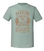 Męska koszulka z nadrukiem - Gasoline Motor Oil - obrazek 6