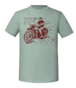 Męska koszulka z nadrukiem - Only Biker Knows Why Dog Sticks His Head Out Of A Car Window - obrazek 5