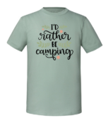 Męska koszulka z nadrukiem - Id Rather Be Camping - obrazek 5