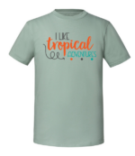 Męska koszulka z nadrukiem - I Like Tropical Adventures - obrazek 5
