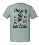 Męska koszulka z nadrukiem - Its Time For Hiking - obrazek 5