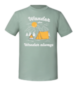 Męska koszulka z nadrukiem - Wander Often Wonder Always - obrazek 5