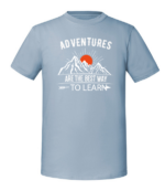 Męska koszulka z nadrukiem - Adventures Are The Best Way To Learn - obrazek 3