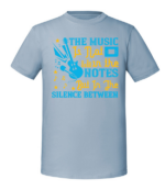 Męska koszulka z nadrukiem - The Music Is Not In The Notes But In The Silence Between - obrazek 4