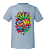 Męska koszulka z nadrukiem - Sativa - obrazek 4