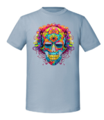 Męska koszulka z nadrukiem - Cosmic Skull - obrazek 4