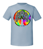 Męska koszulka z nadrukiem - Rainbow Tree - obrazek 4