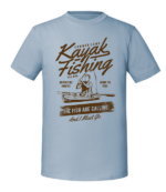 Męska koszulka z nadrukiem - Kayak Fishing