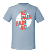 Męska koszulka z nadrukiem - No Pain No Gain v2 - obrazek 3
