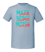 Męska koszulka z nadrukiem - Make Some Noise - obrazek 4