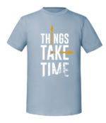 Męska koszulka z nadrukiem - Things Take Time - obrazek 3