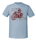 Męska koszulka z nadrukiem - Only Biker Knows Why Dog Sticks His Head Out Of A Car Window - obrazek 3