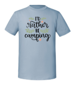 Męska koszulka z nadrukiem - Id Rather Be Camping - obrazek 3