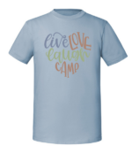 Męska koszulka z nadrukiem - Live Love Laugh Camp - obrazek 4
