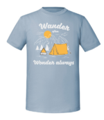 Męska koszulka z nadrukiem - Wander Often Wonder Always - obrazek 3