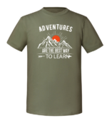 Męska koszulka z nadrukiem - Adventures Are The Best Way To Learn - obrazek 4