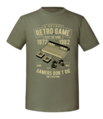 Męska koszulka z nadrukiem - Retro Game - obrazek 5