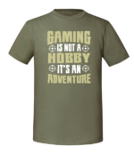 Męska koszulka z nadrukiem - Gaming Is Not A Hobby Its An Adventure - obrazek 4