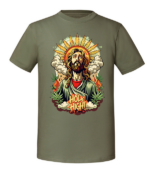 Męska koszulka z nadrukiem - Holy High - obrazek 5