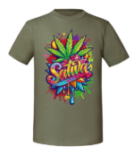Męska koszulka z nadrukiem - Sativa - obrazek 5