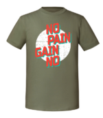 Męska koszulka z nadrukiem - No Pain No Gain v2 - obrazek 4
