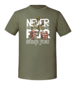 Męska koszulka z nadrukiem - Never Let Fear Stop You - obrazek 4