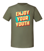 Męska koszulka z nadrukiem - Enjoy Your Youth