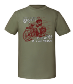 Męska koszulka z nadrukiem - Only Biker Knows Why Dog Sticks His Head Out Of A Car Window - obrazek 4