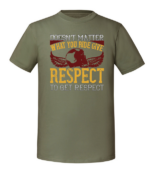 Męska koszulka z nadrukiem - Doesnt Matter What You Ride Give Respect To Get Respect - obrazek 5