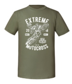 Męska koszulka z nadrukiem - Extreme Motocross - obrazek 4