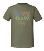 Męska koszulka z nadrukiem - Live Love Laugh Camp - obrazek 5