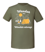 Męska koszulka z nadrukiem - Wander Often Wonder Always - obrazek 4