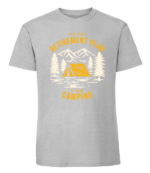 Męska koszulka z nadrukiem - Yes I Have A Retirement Plan I Plan On Camping - obrazek 8