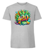 Męska koszulka z nadrukiem - 420 - obrazek 8