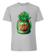 Męska koszulka z nadrukiem - Weed v3 - obrazek 8