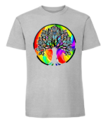 Męska koszulka z nadrukiem - Rainbow Tree - obrazek 8