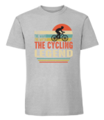 Męska koszulka z nadrukiem - The Cycling Legend - obrazek 8