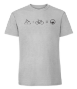 Męska koszulka z nadrukiem - Mountain plus bike - obrazek 8