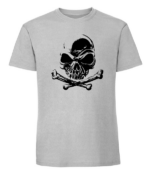 Męska koszulka z nadrukiem - Void Skull - obrazek 7