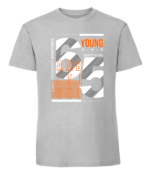 Męska koszulka z nadrukiem - Young Ambitious - obrazek 7
