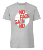Męska koszulka z nadrukiem - No Pain No Gain v2 - obrazek 7