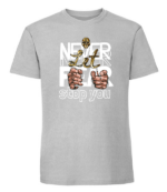 Męska koszulka z nadrukiem - Never Let Fear Stop You - obrazek 7